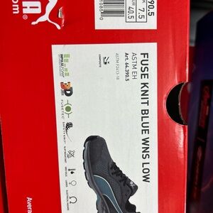 Puma Fuse Knit Black and Blue Women's Sneakers